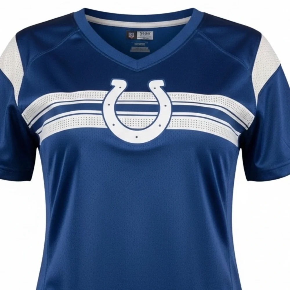 NFL Indianapolis Colts Jersey, Graphic, NWOT, Horseshoe, Sz XL, slim cut, mesh​ - Picture 2 of 11